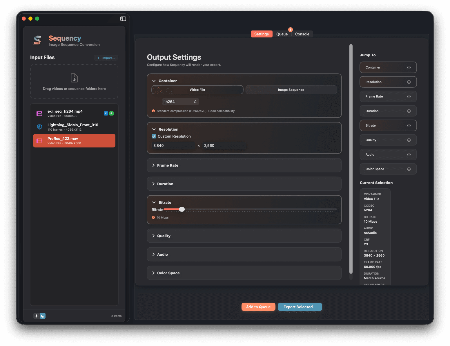 Sequency App Interface
